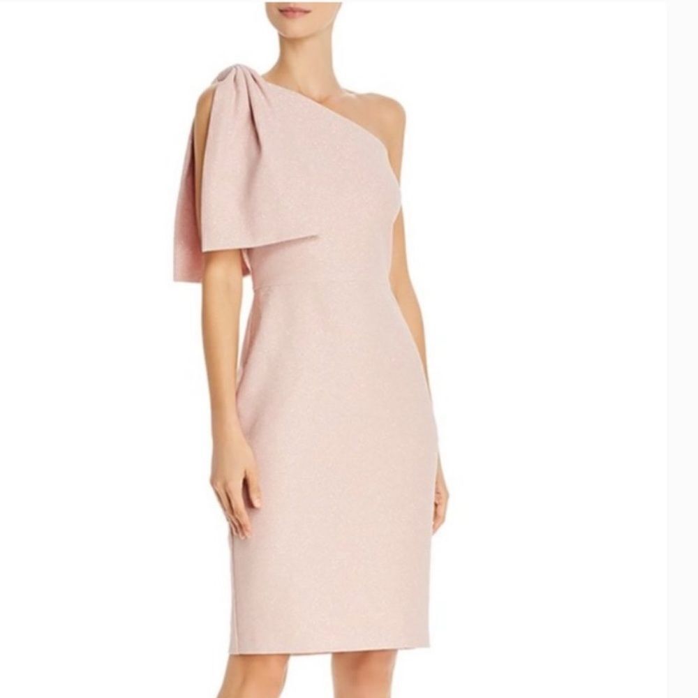 NWT ELIZA J Blush One Shoulder Blush Cocktail Dress Size 10